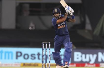 Suryakumar smashes six in his first ball in international cricket