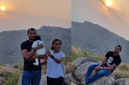 T Natarajan trip to Kolli hills with wife and friends
