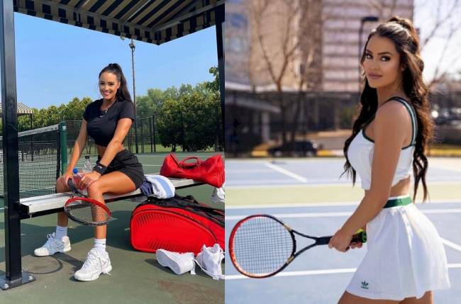 Paige Spiranac Of Tennis Rachel Stuhlmann Goes Viral Photos Game