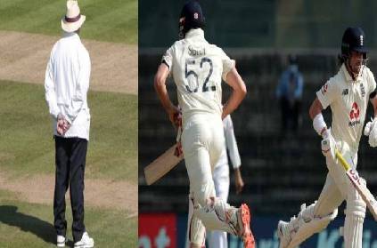 umpire warning to reduce 5 runs lawrence england batting chennai test