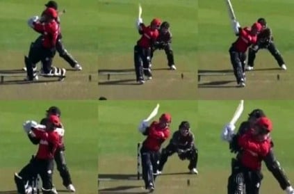 Video Leo Carter Smashes Six Sixes In An Over In T20 Match