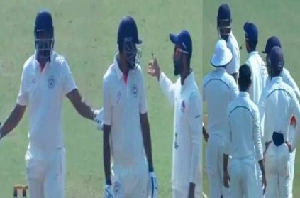 Video Yusuf Pathan Refuses To Walk Off After Umpire Rules Him Out