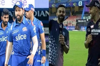 virat kohli and faf du plessis about mumbai indians match