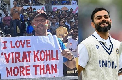 Virat Kohli fan placard in ind vs aus test match gone viral