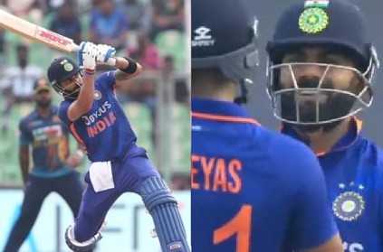 Virat Kohli hit like helicopter shot and say about ms dhoni