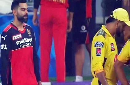 Virat Kohli hugs MS Dhoni from behind after RCB loses to CSK