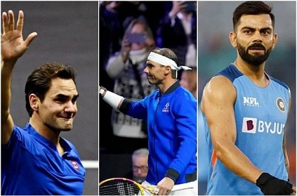 Virat kohli praises Roger Federer and Rafael Nadal