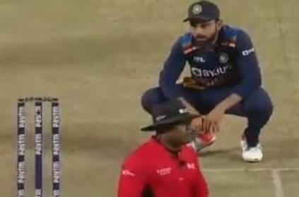 Virat Kohli tries to discuss Ben Stokes\' run-out call, Umpire ignored