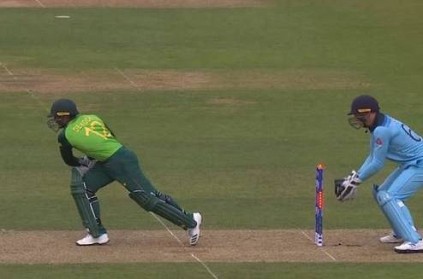 WATCH: Adil Rashid struck the stumps but the bails denied him a wicket