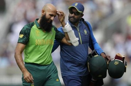 WATCH: Amla retires hurt after being hit by Jofra Archer bouncer