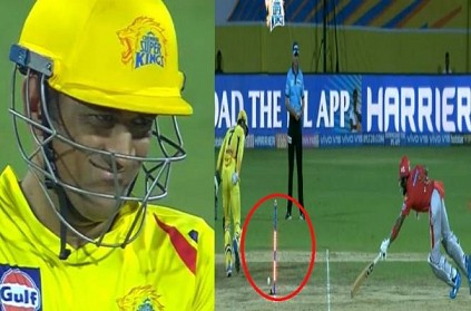 WATCH: Dhoni try to run out Rahul but bails did not come off