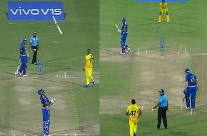 WATCH: Pollard protests against umpire call in last over against CSK