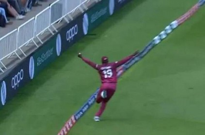 WATCH: Sheldon Cottrell\'s sensational catch without touching the rope