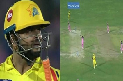 WATCH: Suresh Raina got out by a direct hit