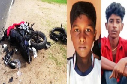 2 students dead in Mini Lorry Bike accident near Thoothukudi