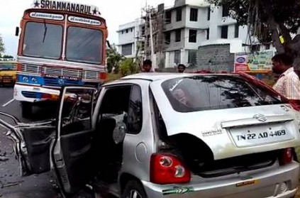 4 People died in Car accident near Erode