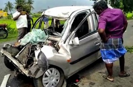 5 dead including 1 yo baby in Lorry Car accident near Namakkal