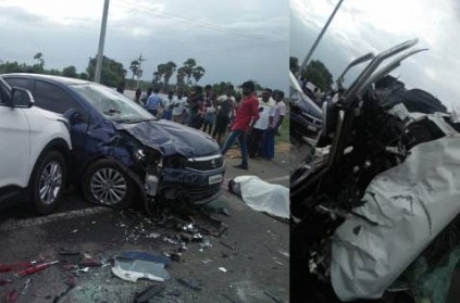 Accident 4 dead after 7 vehicle collision near Pudukkottai
