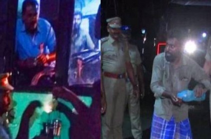 Ariyalur policemen helps drivers to get refreshments