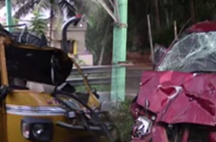 auto driver killed in auto car collided in kanyakumari