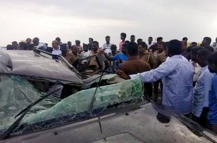 car and two wheeler met accident in ramanathapuram