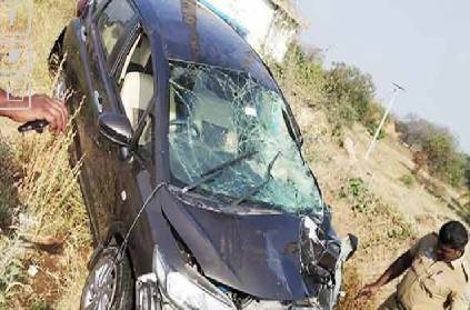 car jumps into open well after hitting an old man near trichy
