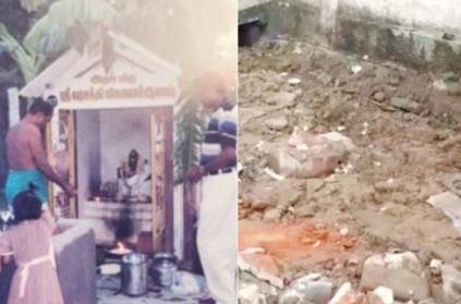 CCTV evidence shows disappeared Vinayaka temple in Chennai
