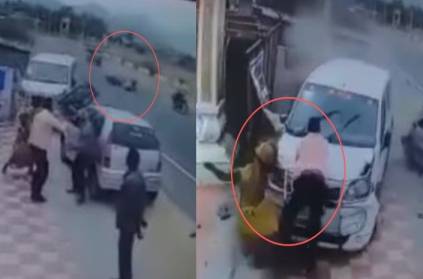 cctv footage release on car accident in andipatti court