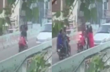 CCTV Video, 3 years old baby dies by manja thread in Chennai