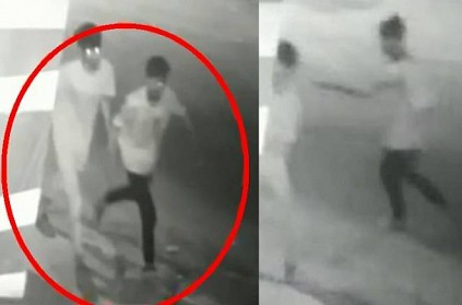 Cell phone robbery in Chennai caught on CCTV camera