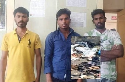 Chennai 3 youths arrested for stealing chappals