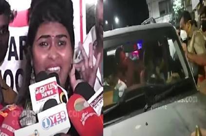 chennai actress vamshika drunk and drive police fine press meet