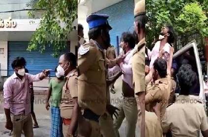 chennai arumbakkam youth cops clash video goes viral