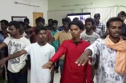 chennai bus route thala students took oath in front of police