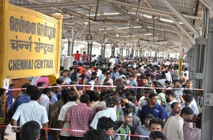 Chennai Central railway station platform ticket price hike Rs.5