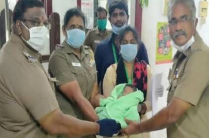 chennai mom left her baby in roadside, police saved
