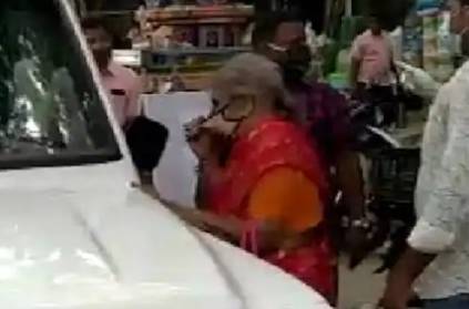 chennai old lady escaped from corona centre and found