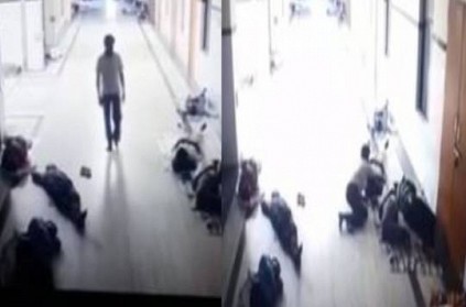 Chennai Rajiv Gandhi hospital man steal mobile and money caught CCTV