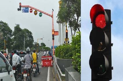 chennai traffic red signal violation challon in few minutes