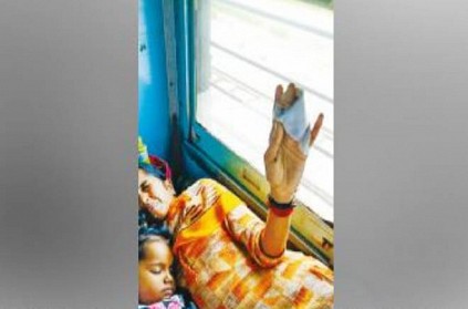 Chennai woman passenger finger cut while train window fall down
