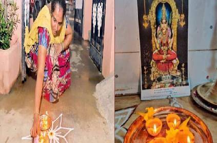 chennai women worship by lighting wheat lamps to tackle covid19