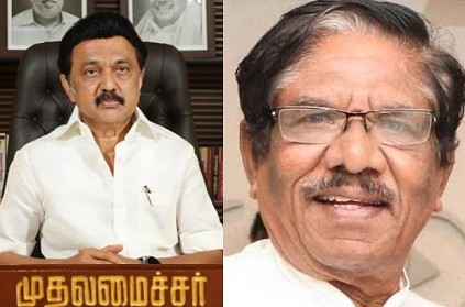CM MK Stalin meets Bharathiraja after he returning from hospital