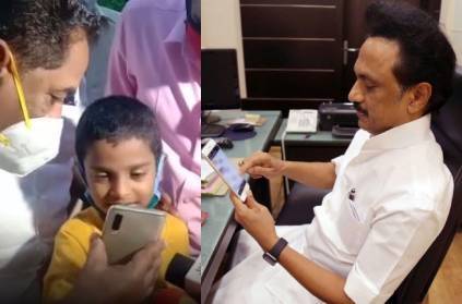 CM MK Stalin surprises boy who donated to corona relief fund