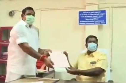 CM Palanisamy filed his nomination in Edappadi constituency