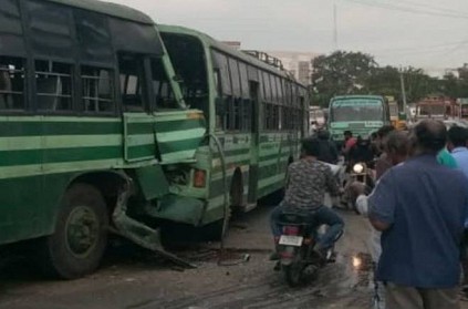 Coimbatore Govt buses collide on Mettupalayam road