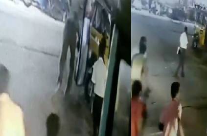 coimbatore police constable chase thief vigorously road video viral
