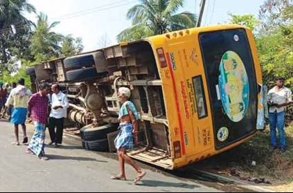 College Bus collides with 50 students -admitted for treatment