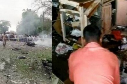 Crackers Van burst near Villupuram 2 people killed