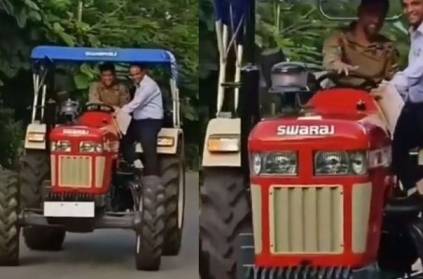 CSK share video of Dhoni njoying tractor ride with Ilaiyaraaja Music