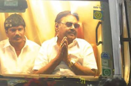 DMDK leader Vijayakanth admitted in Chennai hospital